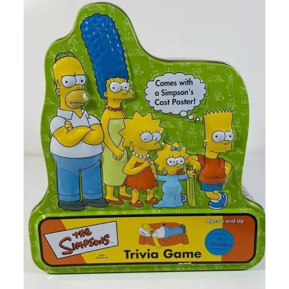 Orange Leather Keychain The Simpsons Trivia Game - 25th